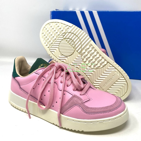 Adidas Supercourt Pink Leather Women’s Sneakers - Picture 4 of 10